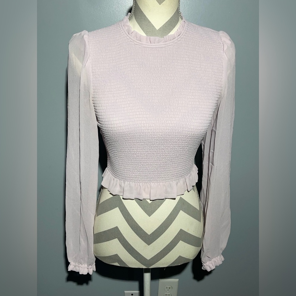 Wilfred Light Pink Ruffle Blouse